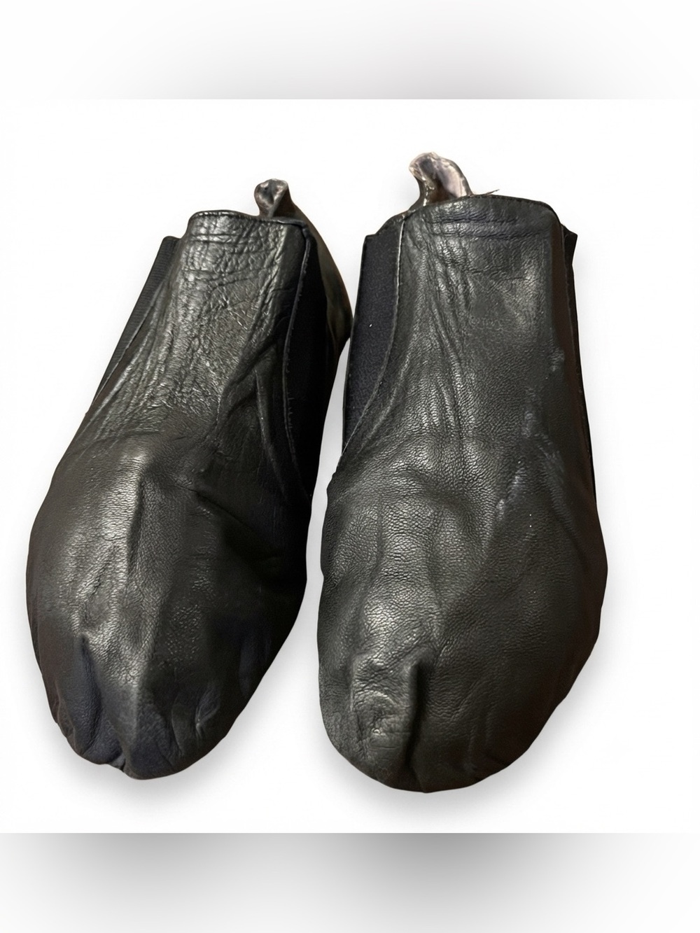 Bloch Black Soft Leather Split Sole Dance Shoes Slippers Size 9 Narrow